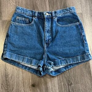 💙American Apparel Classic Blue Jean Shorts Summer Essential Coastal Cool